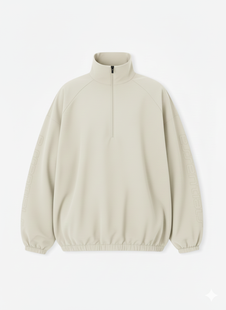 ESSENCE Nylon Trackjacket Chrome White