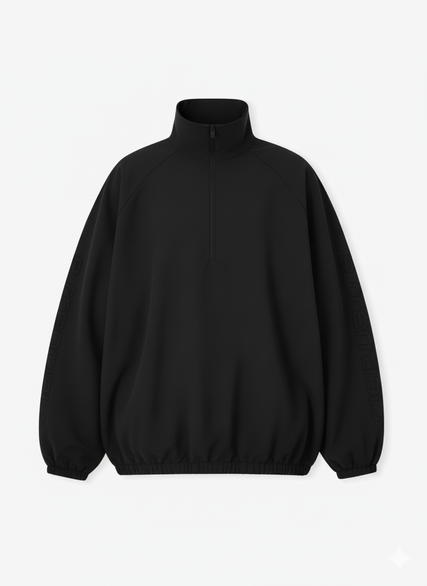 ESSENCE Nylon Trackjacket Black